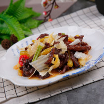 Simulation food Chinese food Sichuan cuisine pickled pepper fried beef props samples fake food dishes model Museum ornaments