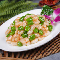 Simulation dish model fake food restaurant food food mold props fake food sample shrimp broad bean stir-fry vegetable mold