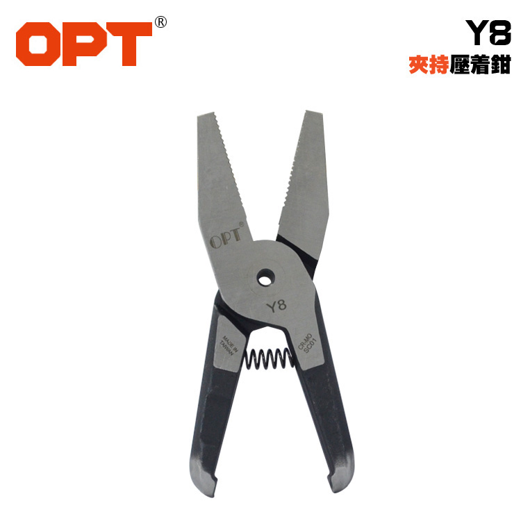 OPT pneumatic Y8 vise with teeth crimping pliers Head clamping pliers can be equipped with shear body TS-35P MS-35