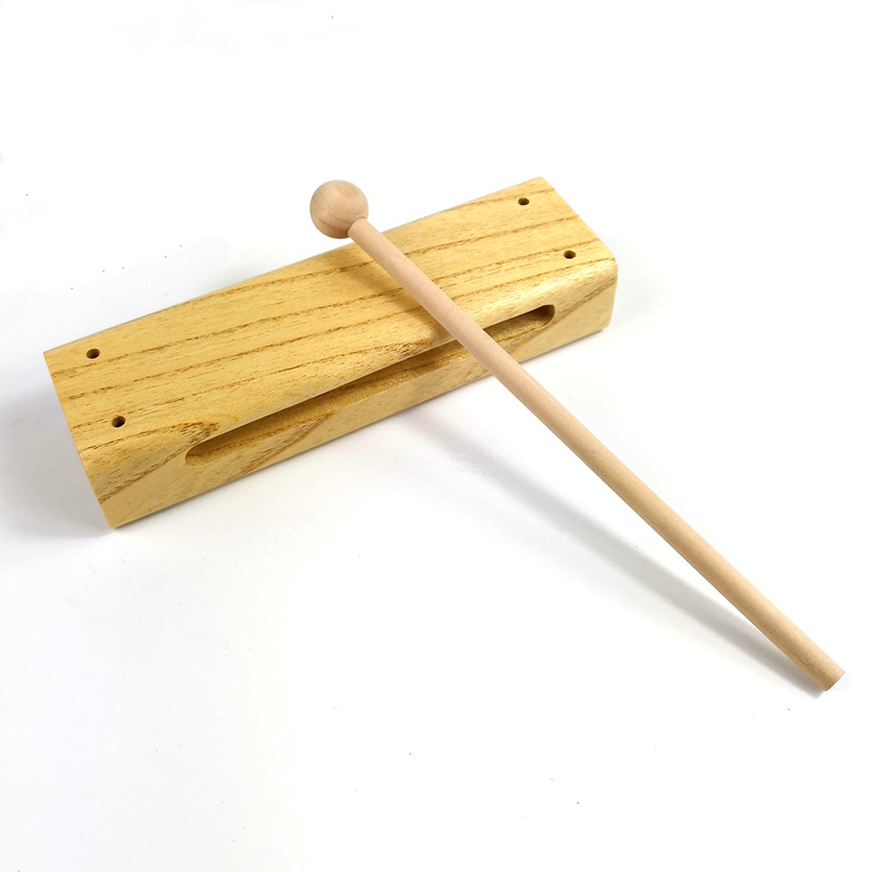 Orff Children's Percussion Instrument Square Zi National Instrument Treble Zi Wood Fish Hardwood Square Wood Zi Zi