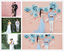 Photo studio wedding flower wall photography background cloth Studio theme photo digital inkjet photo background paper Korean new style