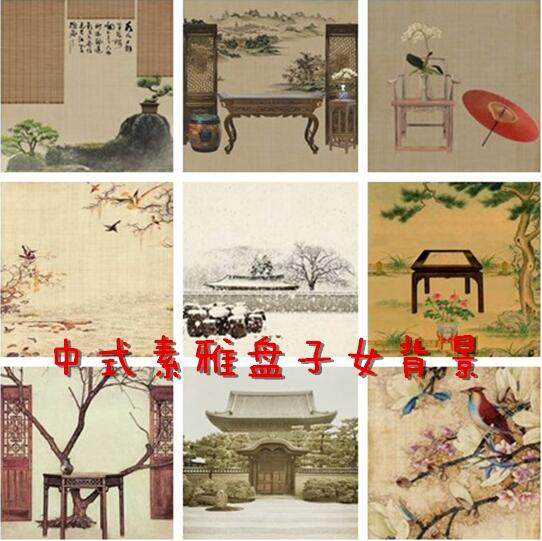 Chinese Style Vegetarian Dishes Woman Enchantment Ancient Clothes Photo Gallery Themed Photography Background Wedding Dress Children Photography Background Cloth