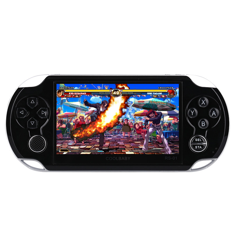 Cool con HD nhà 4K giả lập máy chơi game arcade hoài cổ không dây đôi xử lý tương tác máy đỏ và trắng phụ kiện chơi game điện thoại