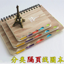 Notebook stationery notebook thick hipster college students classification simple notepad creative b5 large coil book