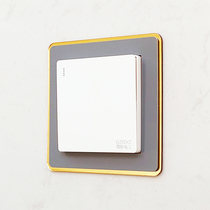 Acrylic switch sticker double layer Phnom Penh light extravagant high-end creative socket waterproof dress minimalist pure color modern decorated frame cover