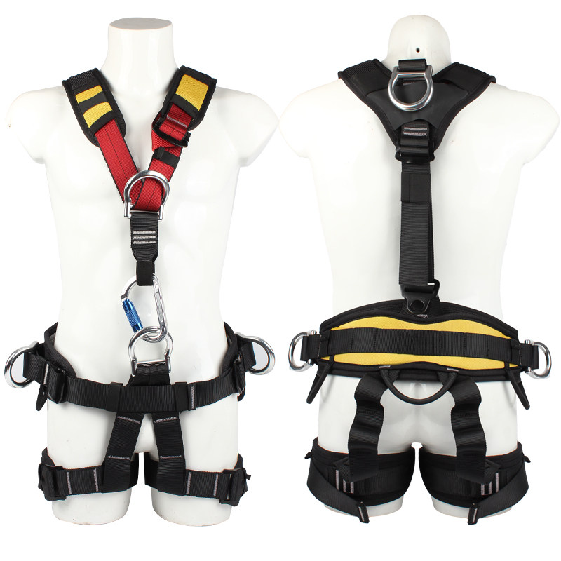 Wind power special seat belt Climbing equipment Outdoor sitting downhill mountaineering high-altitude rescue escape safety rope