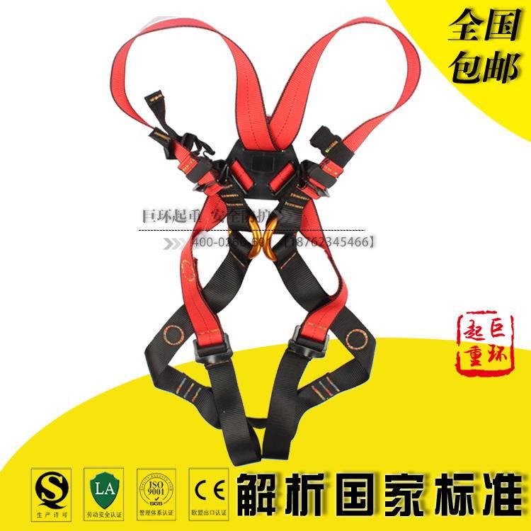 JOHA Children's Safety Belt High Altitude Outdoor Expansion Full Body Five-Point Climbing Equipment Kids Safety Belt Safety Belt