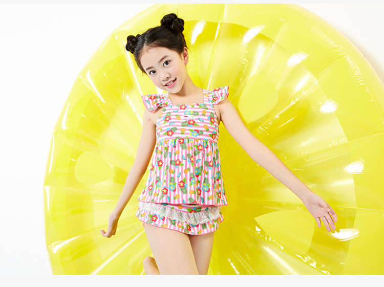 Li Ning Trẻ em Đồ bơi Cô gái Chia Đồ bơi Váy Đồ bơi Đồ bơi Đồ bơi Đồ bơi Đồ bơi đồ bơi trẻ em nữ 10 tuổi