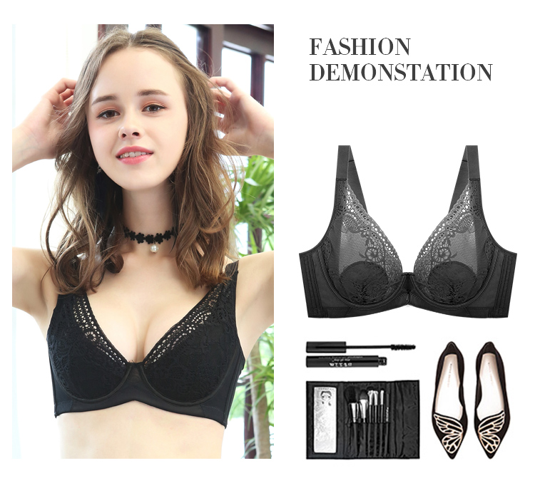 Áo ngực cỡ lớn phần mỏng siêu mỏng đồ lót nữ Nhật Bản dễ thương nhỏ tươi béo béo cô gái 95c95d95e95f cốc 42 áo bra đẹp