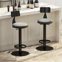 Simple ins light luxury household backrest bar chair Net red bar front desk lifting high chair rotating round bar stool