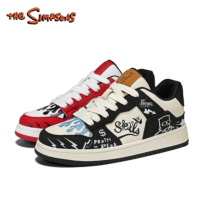 The Simpsons Shoes Men's Graffiti Sneakers Couple Spring and Summer Casual Sports Shoes