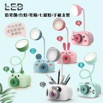 Small Deer Bedroom Bed Head Lamp Creative Charging Table Lamp Sleeping Net Red Sleep Night Light Ins Girl Hearts Childrens Gifts