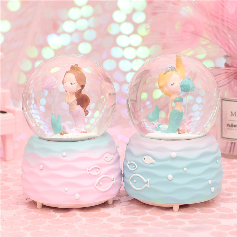 Crystal Ball Music Box Octaonic Box Creative Birthday Gift Girl Girlfriends Send Children Little Girl Little Girl Gift