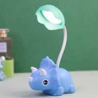 Настольная лампа Трицератопс (синяя)