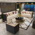 Mỹ nhẹ sang trọng sofa ba người da kết hợp hậu hiện đại căn hộ nhỏ phòng khách thiết kế nội thất sofa - Ghế sô pha ghế sofa mini phòng ngủ Ghế sô pha