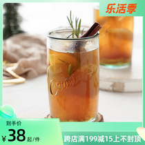 Caragle Spain imports eco-friendly thickened glass water cup drinks cup Christmas style