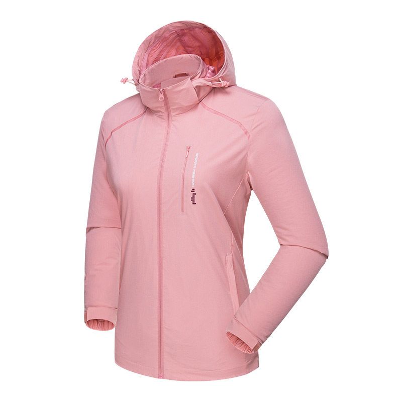 Spring autumn submachine lady Monolayer Thin style Breathable Windproof speed dry jacket Summer Mountaineering Men's increased code jacket