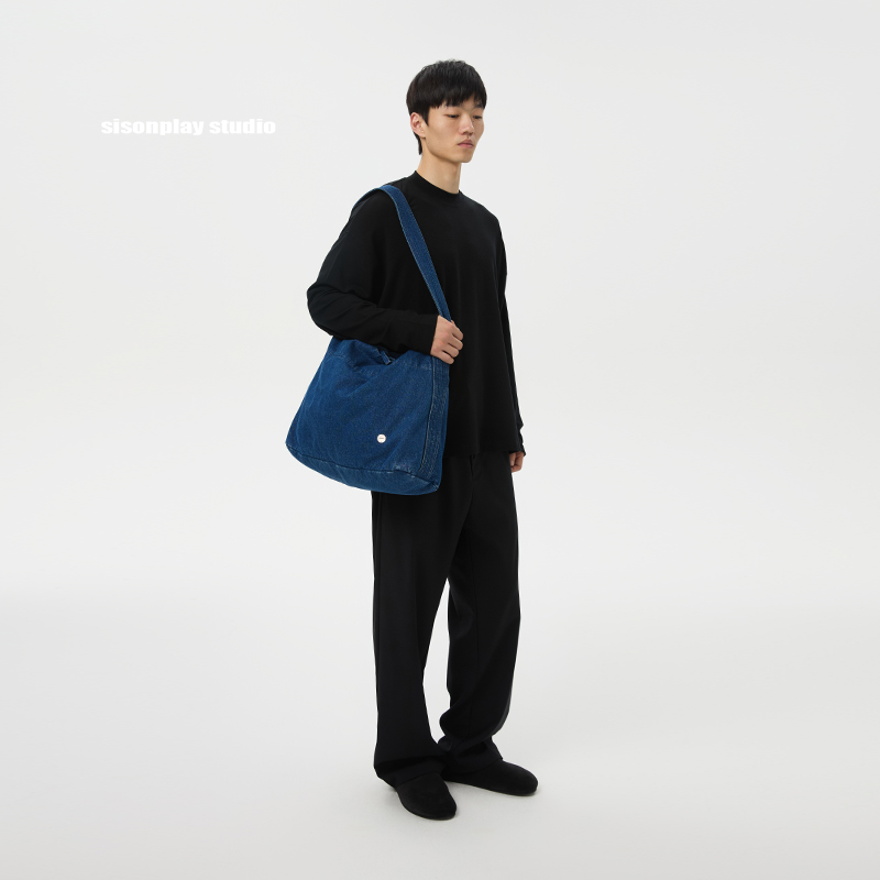 バッグ syuman Fisherman body bag Col:Blue syuman fisherman body bag