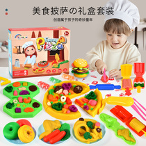 Wheat flour Plasticine tasteless color mud children handmade soft pottery diy girl super light Clay set toy