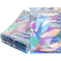 25Packs Foil Ziplock Bags Resealable Smell Proof Bags Aluminum