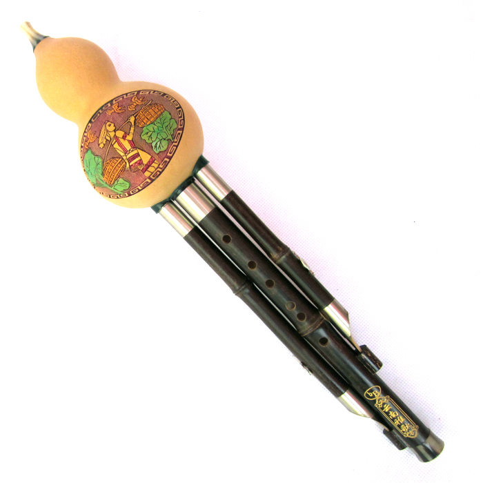 Yunnan Guyi elegant song purple bamboo three-tone performance type cucurbit silk C down B cucurbit silk