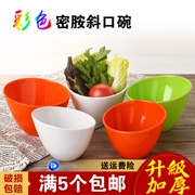 Nồi lẩu bát màu bát melamine giả sứ xiên bát 蘸 thùng tự phục vụ gia vị đồ ăn bằng nhựa tự chọn thương mại - Đồ ăn tối