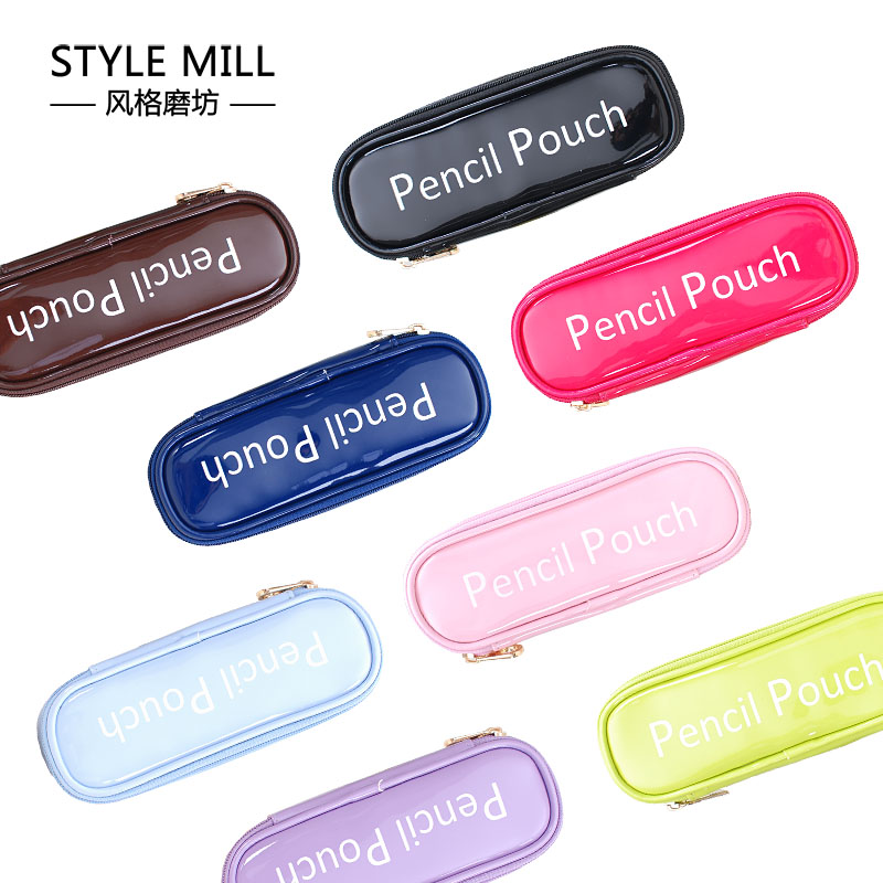 Mini Portable Makeup Bag Travel On Business With Carry-on Makeup Small Candy Color Cute Teenage Girl Heart Pen Brush Containing Bag