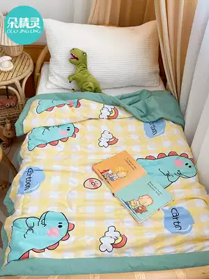 Children's water washing cotton summer cool quilt cotton thin air conditioner is single summer kindergarten quilt summer washable