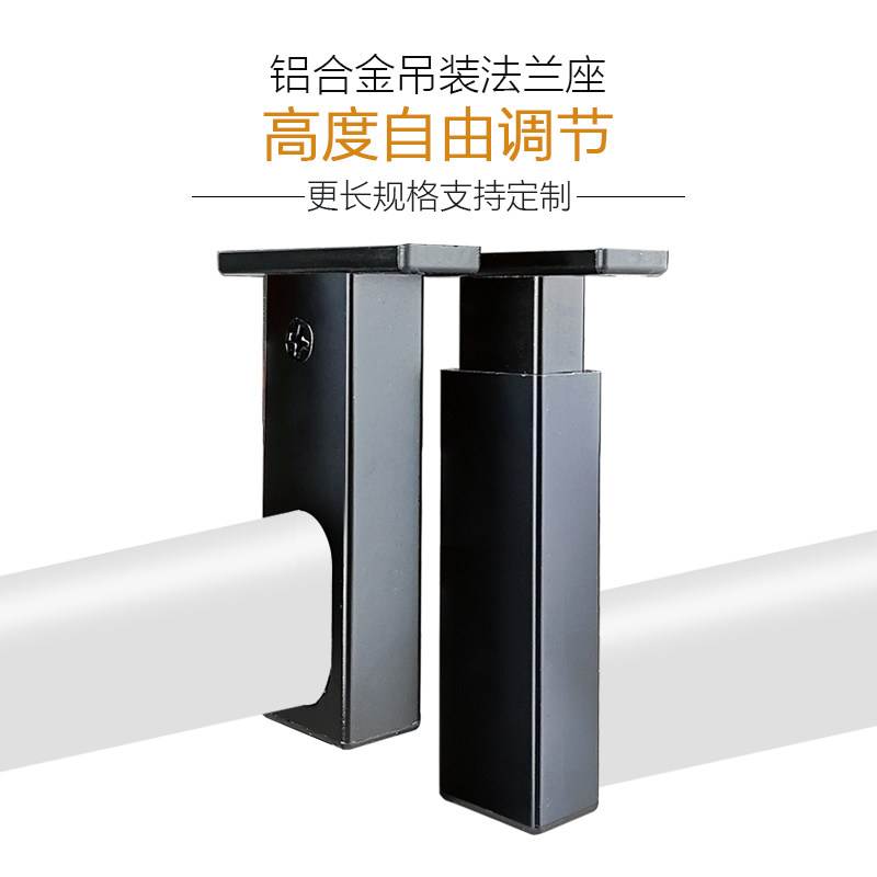 Light cabinet top-mounted hanging clothes pole hanging holder wardrobe internal lengthened crossbar longitudinal flat pipe clothes pass in the middle hanging reinforced suspension-Taobao