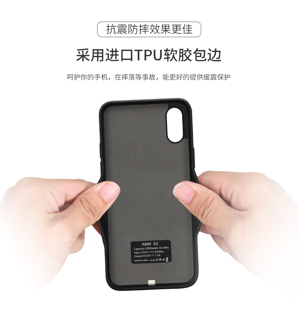 XS của Apple Clip pin sạc iphone7 6S điện dành riêng Po tối đa 8 mỏng điện thoại di động vỏ XR p - Ngân hàng điện thoại di động sạc dự phòng xiaomi 20000mah