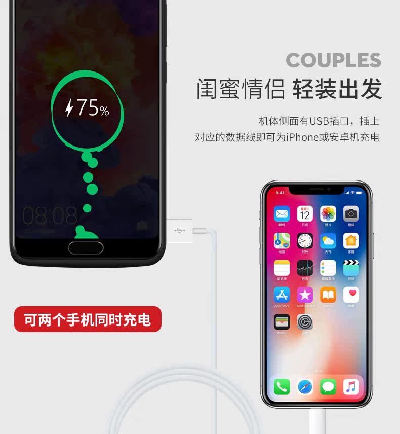 Huawei P20 / pin kẹp P20pro cộng dành riêng sạc điện Po không dây điện thoại di động vỏ siêu mỏng - Ngân hàng điện thoại di động sạc dự phòng ava 10000
