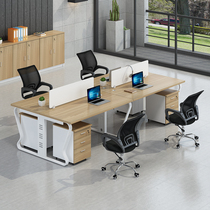 Dongguan office furniture employee desk card screen work station modern is simple 4 people 6 people 2 people computer