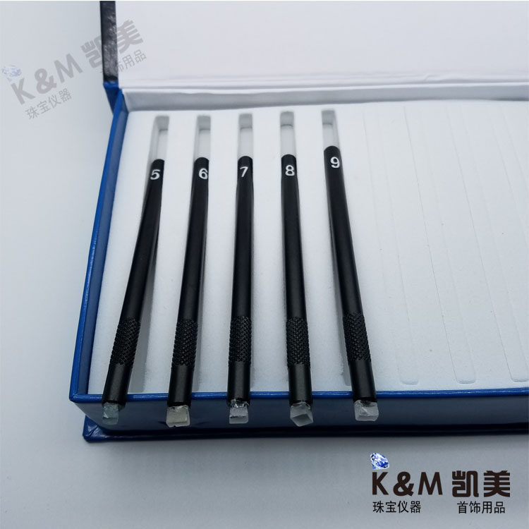 Standard Mohs hardness pen 5-9 Grade Gems tile Tile Hardness Test Emerald Raw Stone Test