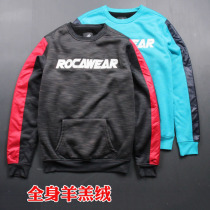 Full body lamb cashmere thickened super comfortable warm autumn and winter large size pullover plus velvet comfortable sweater coat mens clothing