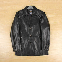 Problem dealing with windproof Waterproof high-end gentleman business style West collar jacket leather jacket PU leather clothing mens clothing