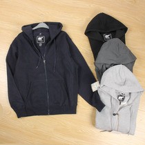 450 grams of autumn and winter thick 70 % cotton plug hat suit loose leisure and obesity large zipper sweater