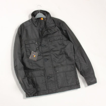 Original 1980 linen autumn winter fashion urban jacket multi-pocket tooling long wear-resistant casual coat mens