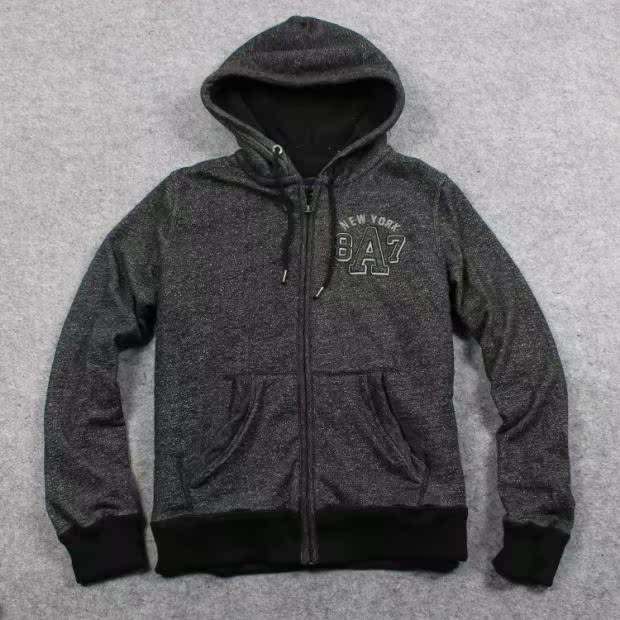 Mã bị hỏng xử lý ấm cừu cashmere dày cộng với áo len nhung trùm đầu áo khoác dây kéo nam mùa thu và áo khoác mùa đông áo hoodie rộng