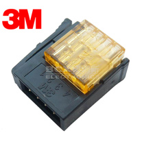 Original 3M 37104-3163-000FL small cassette wire end plug 4 pole sensor connector 4 core orange