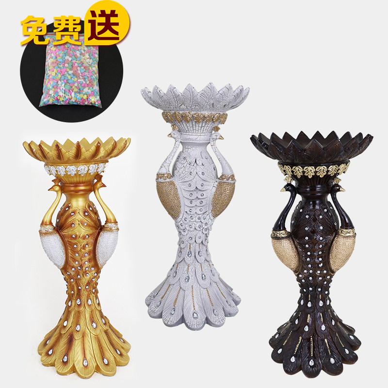 Peacock resin seat tobacco ash bucket Hotel customer hotel New concept trash can Outdoor creative home office