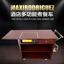 Multifunctional mobile dining car Cassette oven Single-head abalone household snacks folding baked gourmet breakfast cart Commercial