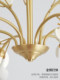 French Cream Style Light Luxury Living Room Chandelier, American Retro All-Copper Dining Room Chandelier, Antique Style Ceramic Bedroom Lighting Fixtures