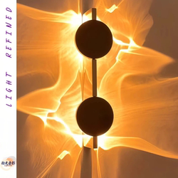 Trendy Ripple Wall Lamp Designer Ripple Light and Shadow Vintage Living Room Corner Bedside Corridor Atmosphere Wall Lamp