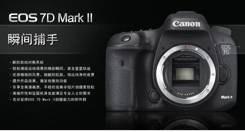 Có thể thay thế Máy ảnh DSLR Canon EOS 7D Mark II WIFI Single Body 7D2 Tùy chọn 15-85 - SLR kỹ thuật số chuyên nghiệp