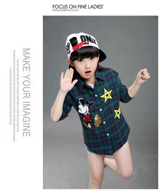 Áo sơ mi kẻ sọc dài tay cotton dày mùa thu đông cho người mẫu lớn cộng với áo nhung dài mùa đông kẻ sọc trắng quần áo trẻ em thu đông 