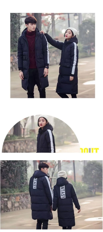 Cotton nam mùa đông dài phần lớn kích thước dày quần áo cotton ấm Phiên bản Hàn Quốc của thủy triều trùm đầu bọ cạp mùa đông bf gió áo khoác đôi ao khoac nam