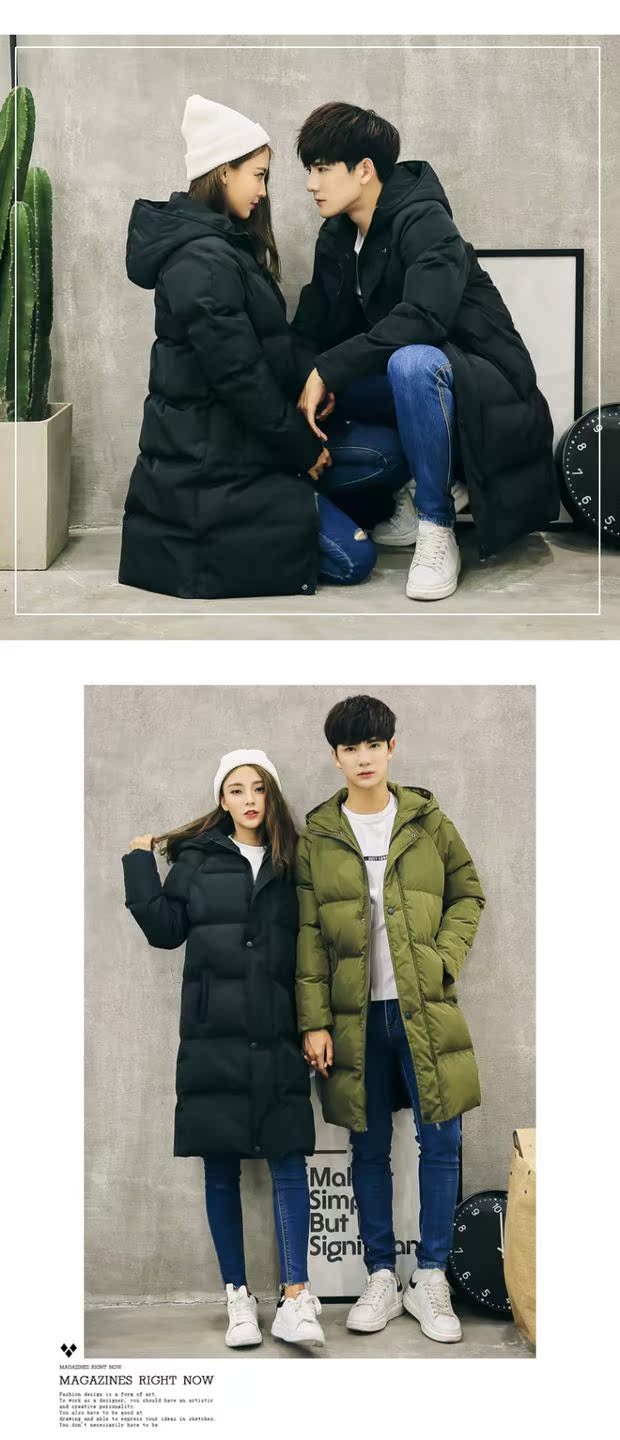 Cotton nam mùa đông dài phần lớn kích thước dày quần áo cotton ấm Phiên bản Hàn Quốc của thủy triều trùm đầu bọ cạp mùa đông bf gió áo khoác đôi áo ấm nam