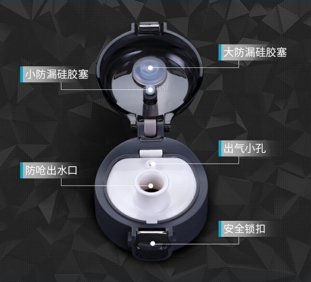 Fuguang Space Cup Hand Cup Thể thao ngoài trời Chai thể dục Làm dày Cúp nhựa Kháng sinh viên Cup di động - Tách bình giữ nhiệt tốt