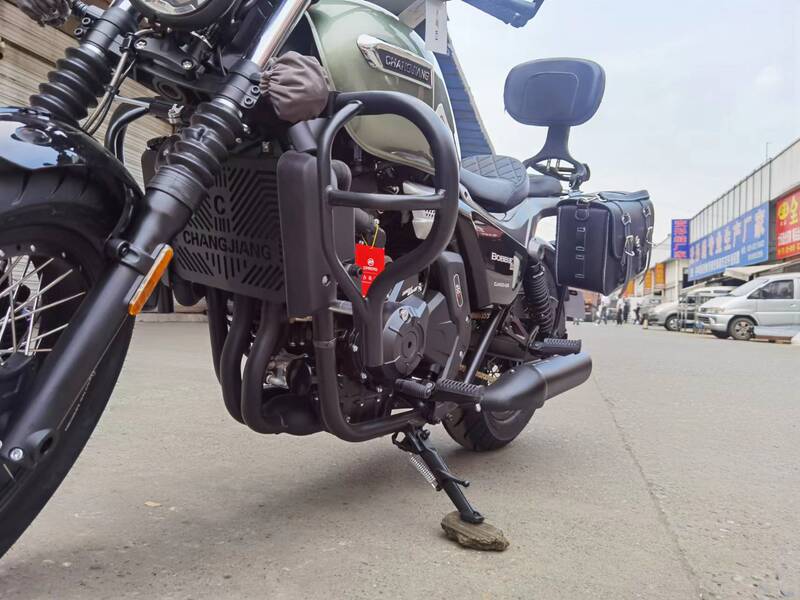 Changjiang 450 Modified Bumper Guard, Radiator Grille Guard, Additional Rear Seat Folding Backrest, Side Bag