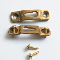 1# pure copper dark hanging 1 pair (2) photo frame hanging painting pure copper dark buckle plaque copper dark hanging small copper hook